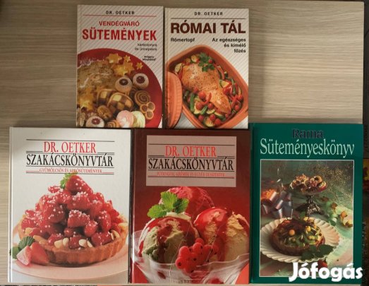 5 db-os Dr. Oetker és Rama szakácskönyv csomag