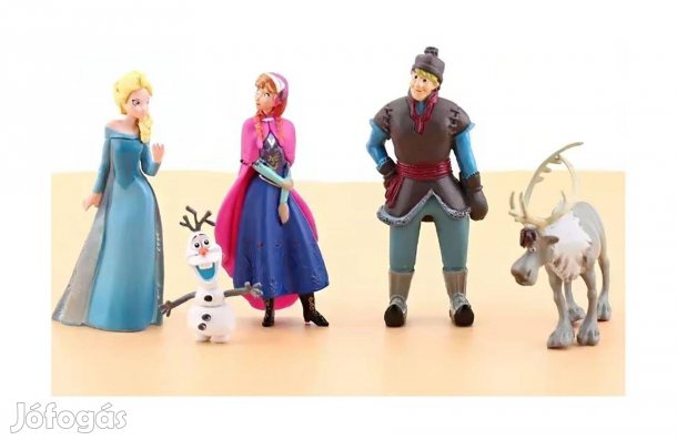 5 db-os Frozen Jégvarázs jellegű figura szett
