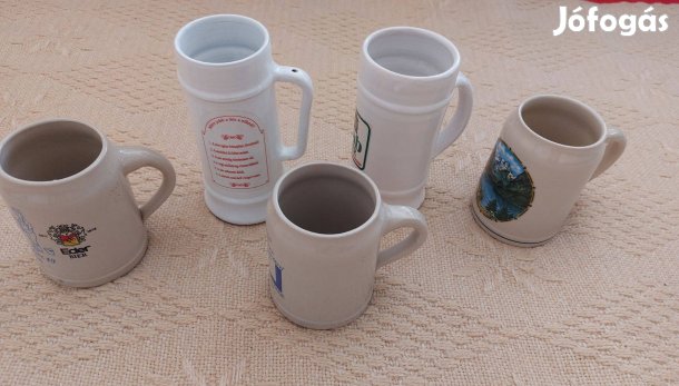 5 db söröskupa. Egyben: 4000 ft