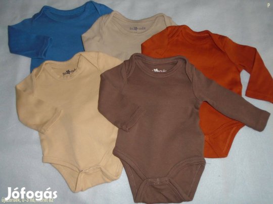 5 db újszerű hosszú ujjú body szett 0-3 hó (méret 62)