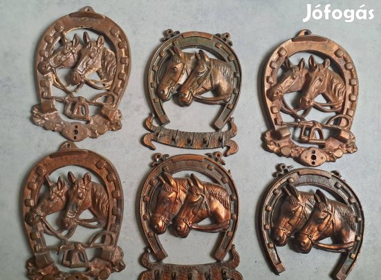 5 ezer ft egyben elvihető 6db lófejes patkó vörösréz