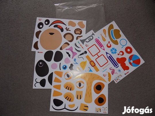 5 féle Kinder matrica csomag egyben