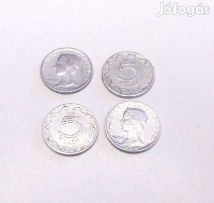 5 fillér fémpénz