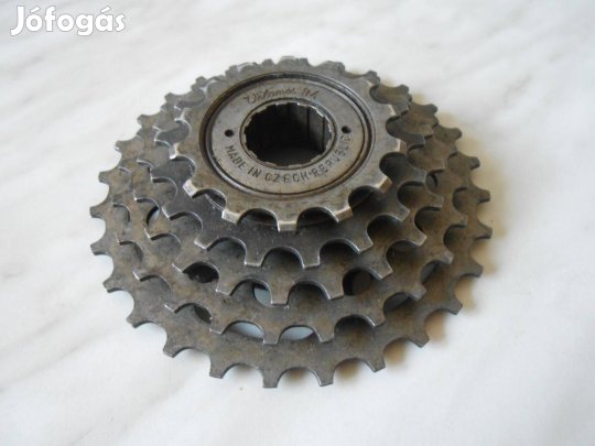 5 fokozatú, angol/ISO menetes fogaskeréksor, szabadonfutó, racsni