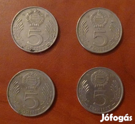 5 forint érme 1984 és 1985