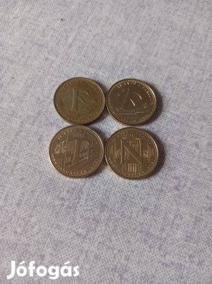 5 forintosok az Ftn betűkkel egybe a 4 db verdefényes