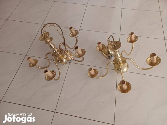 5 karú rézcsillár eladó