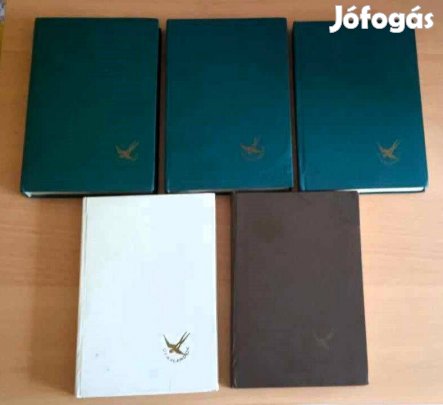 5 kötet egyben az Útikalandok sorozatból, műbőr kötésben