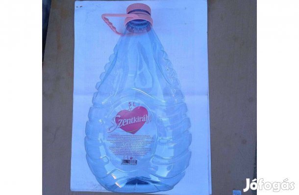 5 literes Szentkirályis műanyag ballon , több darab van