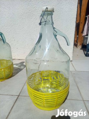 5 literes pálinkás-boros üveg 10 db