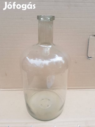 5 literes régi antik üveg