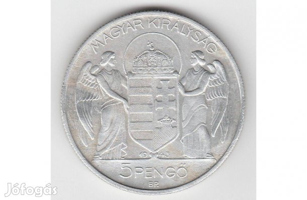 5 pengő 1943 Horthy emlékveret