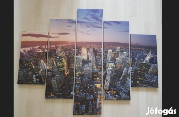 5 részes New York vászon falikép