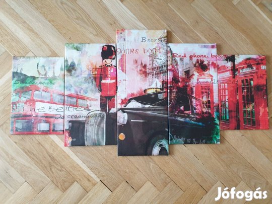 5 részes vászonkép London Anglia UK