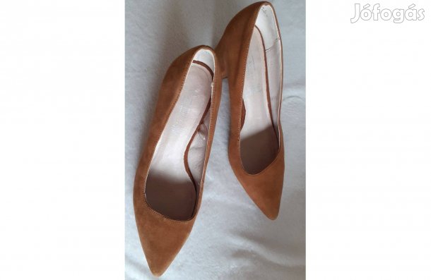 5 th Avenue barna színű új női bőr cipő