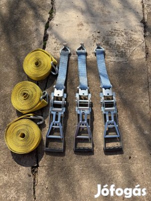 5 tonnás racsnis spanifer 7,6 m - rakományrögzítő (3 db)