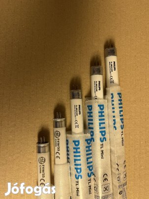 5db T5 4W fénycső, Philips, GE, nem Tungsram
