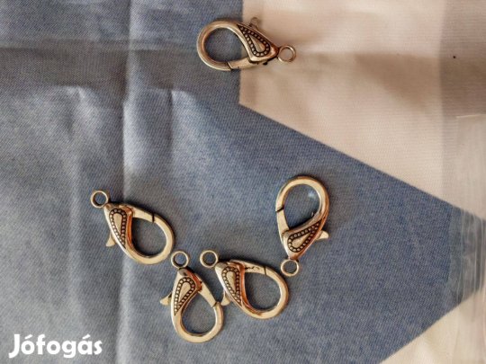 5db Új!Ezüst szinű ékszer kapocs