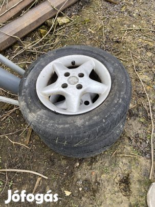 5db egyforma Alufelni 13as 90%gumikkal felszerelve 