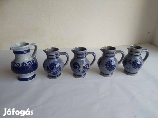 5db régi köcsög kancsó egy csomagban