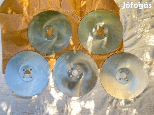 5db új 370mm HSS Magyar eszterga marótárcsa fűrésztárcsa egyben eladó