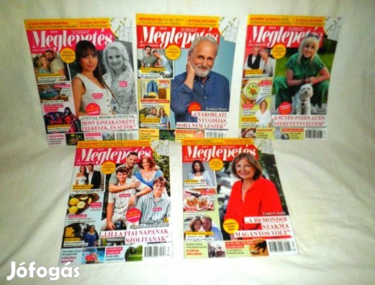5db ujj meglepetés magazinok 25-ös példányúak
