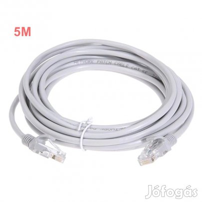 5m-es Szerelt al-rz ethernet beltri  UTP Cat5e patchkbel