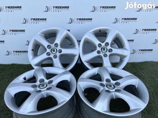 5x100 15" Skoda gyári alufelni 6Jx15h2 ET43