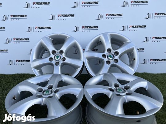 5x100 15" Skoda gyári alufelni 6Jx15h2 ET43