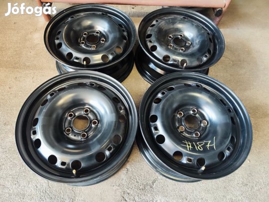 5x100 15" VW Újszerű Acélfelni Lemez Felni 90Garage #1871