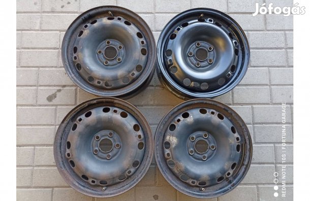 5x100 15" Volkswagen használt lemezfelni garnitúra (688)