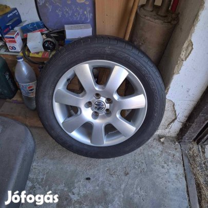 5x100 16" gyári vw alufelni gumival