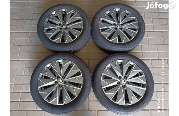 5x100 17" Skoda újszerű nyári kerékgarnitúra