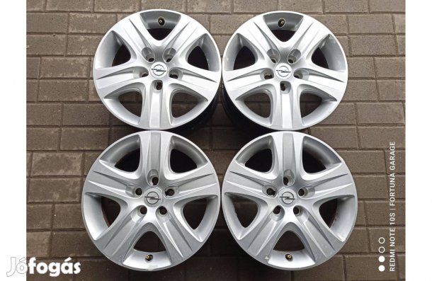 5x110 16" Opel Struktur lemezfelni garnitúra dísztárcsával (654)