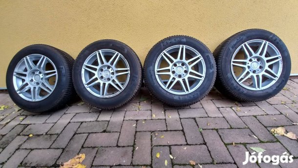 5x112 16" Aluett alufelni, újszerű Kleber téli gumi