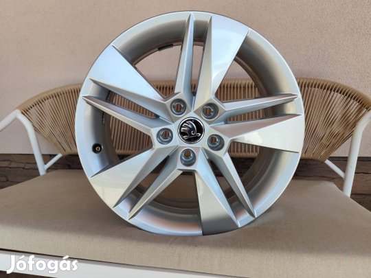5x112 17 Skoda, gyári Skoda alufelni 6,5Jx17ET41