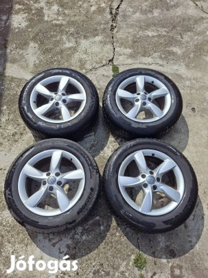 5x112 17" Audi alufelni 225/60 Hankook téli gumikkal dot23