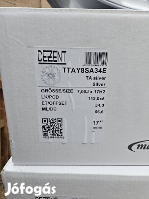 5x112 Dezent TA Silver alufelni garnitúra