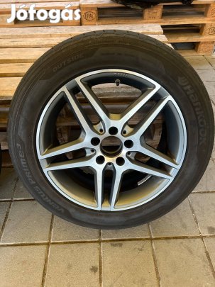 5x112 lyukosztású 17" újszerű Alessio alufelni, rajta 225/55 használt