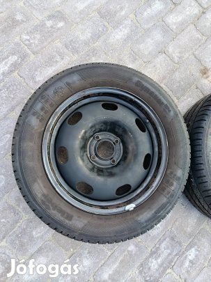 5x98 R16 lemezfelni 215/65 R16 nyári gumikkal