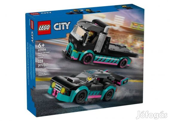 60406 LEGO City - Versenyautó és autószállító teherautó