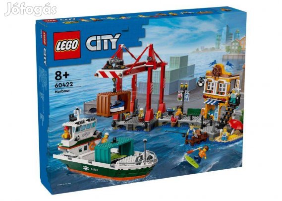 60422 LEGO City Tengerparti kikötő teherszállító hajóval