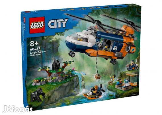 60437 LEGO City - Dzsungelkutató helikopter a bázison
