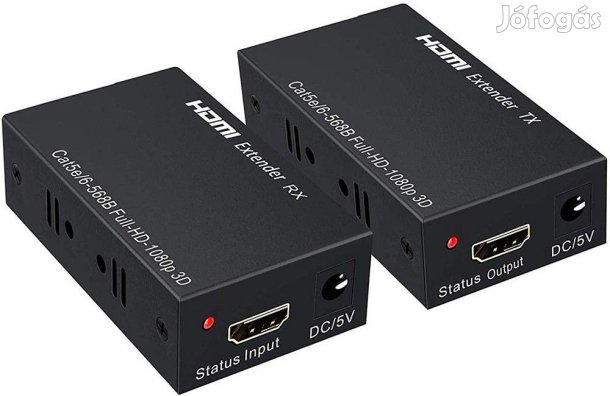 60M HDMI Extender 1080P /3D HDMI ad vev Cat5/Cat6 RJ45 Ethernet kon