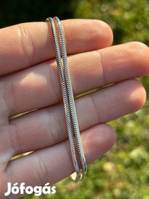 60 cm-es 925 ezüst kígyó nyaklánc eladó!