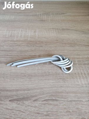 60 cm-es új bőr fehér cipőfűző