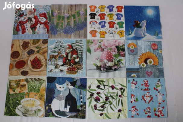 60 db szalvéta vegyes