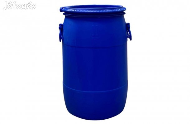 60 literes, levehető tetejű, műanyag bajonettzáras műanyag hordók