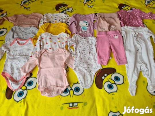 62-68-as kislány ruhacsomag.13 db-os