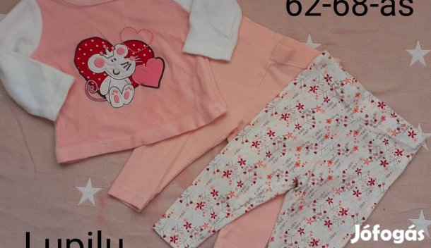 62-68-as kislány ruhacsomag 22 db-os